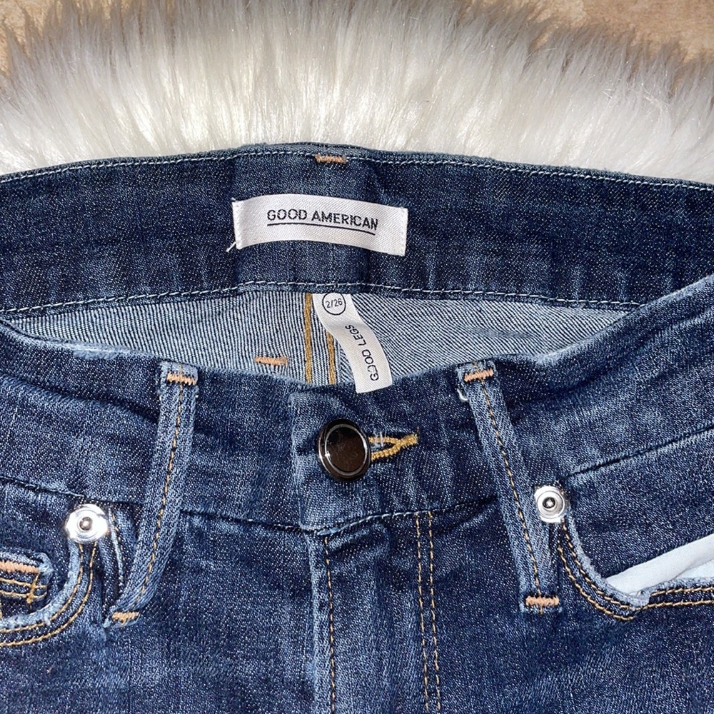 Good American Good Legs Distressed Jeans - Picture 3 of 6